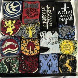 Game Of Thrones Socks Gift Set Of 15 Size 4-10 Crew Low Cut HBO TV Series NIB